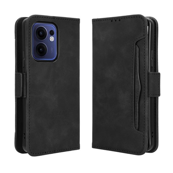 Multi Card Groove Leather Cover Compatible With Oppo Reno10 Pro Plus 5G