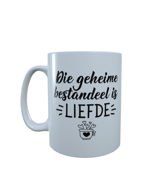 Afrikaans - Die Geheime Bestandeel Is Liefde - Aesthetic - Coffee Mug