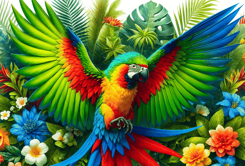 Canvas Wall Art Home Decor - Macaw