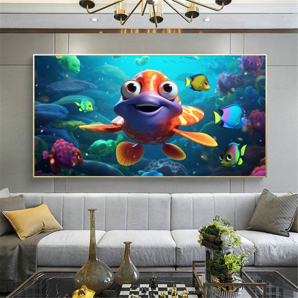 Canvas Kiddies Wall Decor - Underwater Adventure - 0486