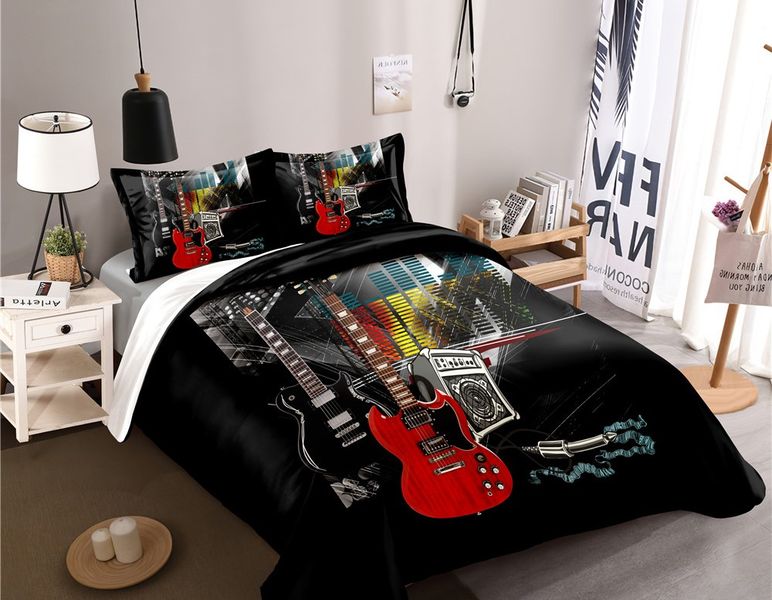 3D Printed Guitar Duvet Cover Set