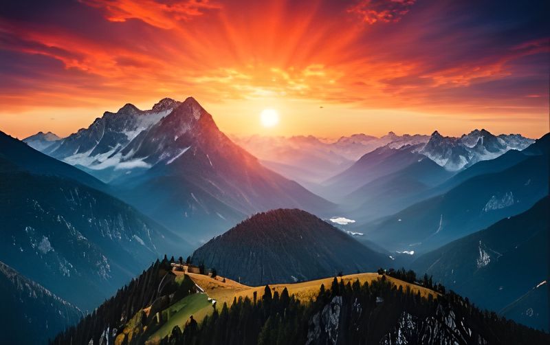 RootedArt Canvas Wall Art Home Decor - Sunrise