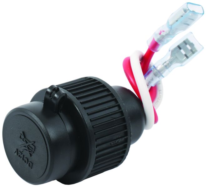 Heavy Duty Cigarette Lighter Socket with Screw On Cover