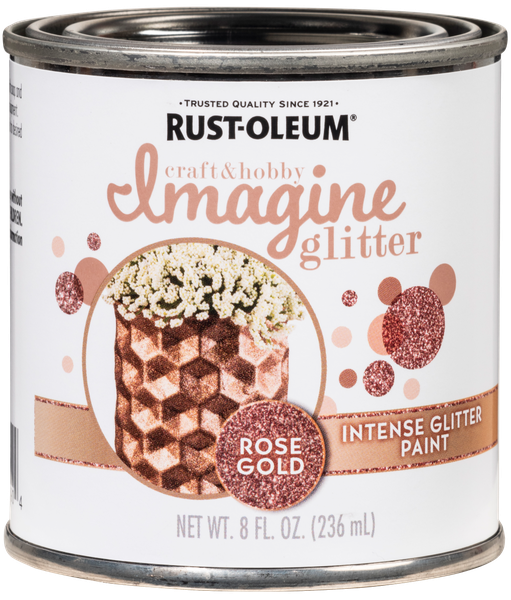 Rust-Oleum Intense Imagine Glitter Rose Gold 236ml