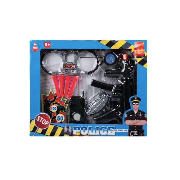 Police Toys - Police Dart Gun Set 10 Piece