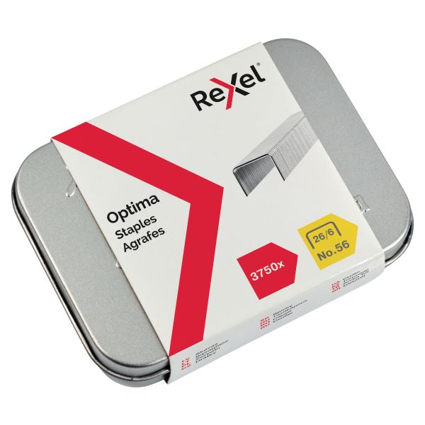 Rexel Optima 56 Tin Staples (Box of 3750)