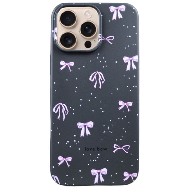 Bows And Ribbons Design Phone Case Compatible With IP16 Pro Max - Black