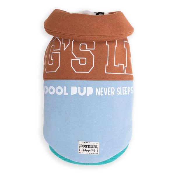 Dog's Life Cool Pup Never Sleeps Winter Cape Brown