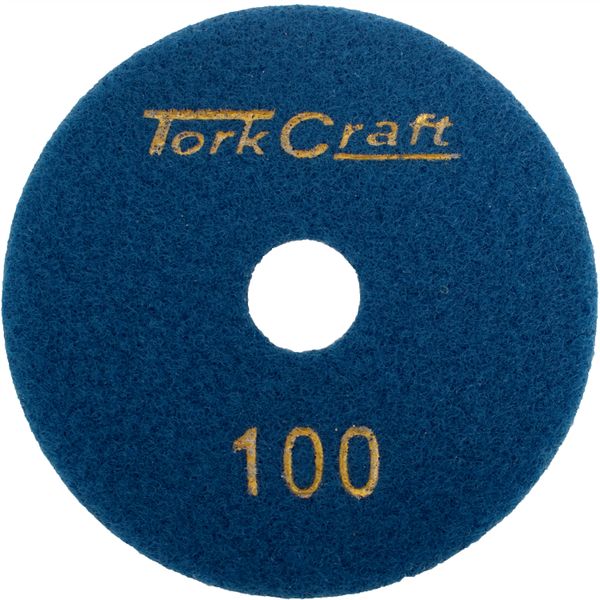Tork Craft 100Mm Diamond Polishing Pad 100 Grit Dry Use