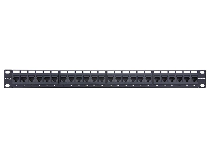 24 Port Cat6 Rack Mount Network Patch Panel