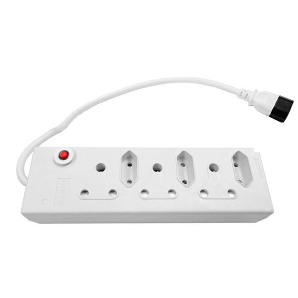 Multiplug with IEC Connector for UPS - 3x16A + 3x5A - White