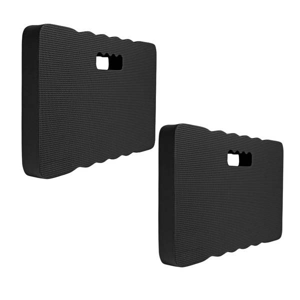 2-Pack EVA Foam Knee Pads for Exercise, Floor Work &amp; Gardening - Black