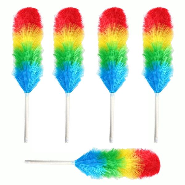 Magic Duster-Synthetic Multi-Colour Extendable Handle Feather Duster-10Pack