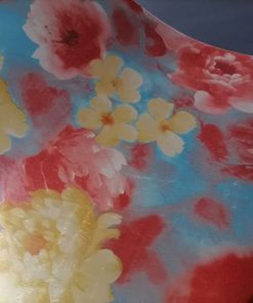 Heat Transfer Vinyl For Apparel - Pattern - Vintage Flower Metallic