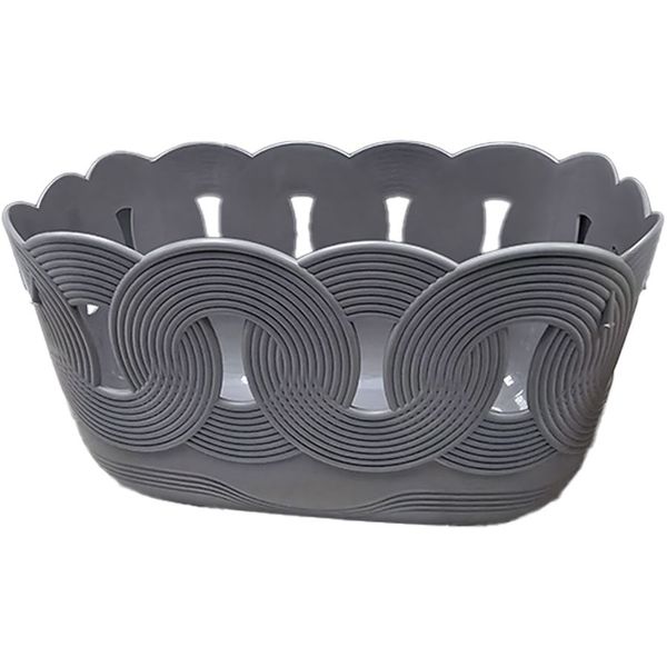 Medium Woven Style Multipurpose Home Storage Basket in Grey or Cream