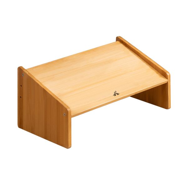 ALANES Ergonomic Adjustable Bamboo Footrest for Home and Office Desk