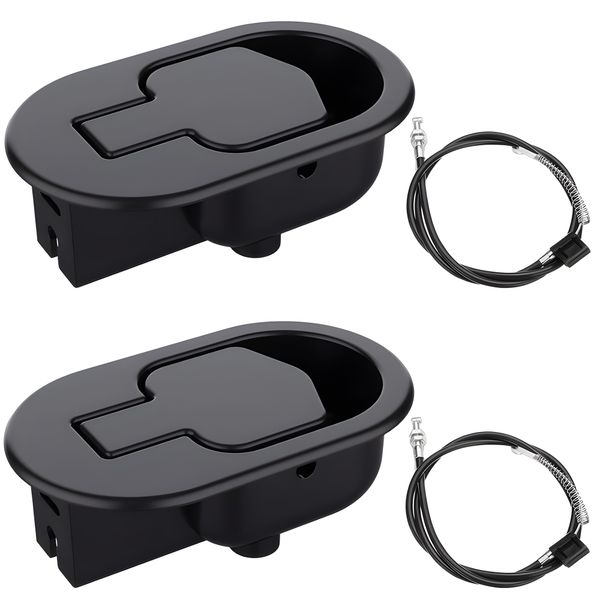 2Pcs Recliner Replacement Handle with Cable Recliner Release Handle Lever