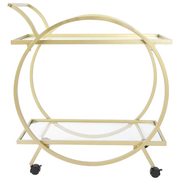 Mazena 2 Mirrored Serving Trolley/Cart