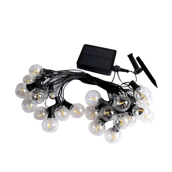 9.5M 25XLED Solar String Bulb Lights -G40 Ultra-long battery life