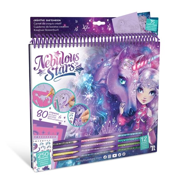 Nebulous Stars Fantasy Horses Sketchbook Firiaz &amp; Daliaz - Drawing Kit