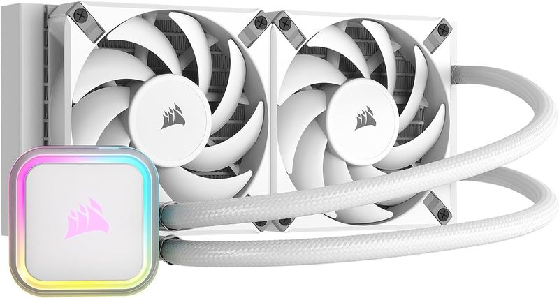 iCUE H100i RGB ELITE Liquid CPU Cooler - White