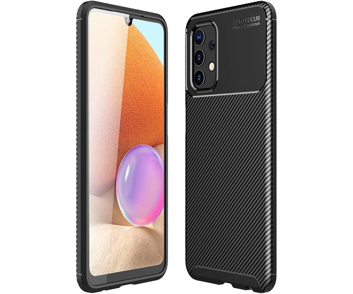 Tekron Premium Shock Resistant TPU Carbon Case for Samsung Galaxy A32 (5G)