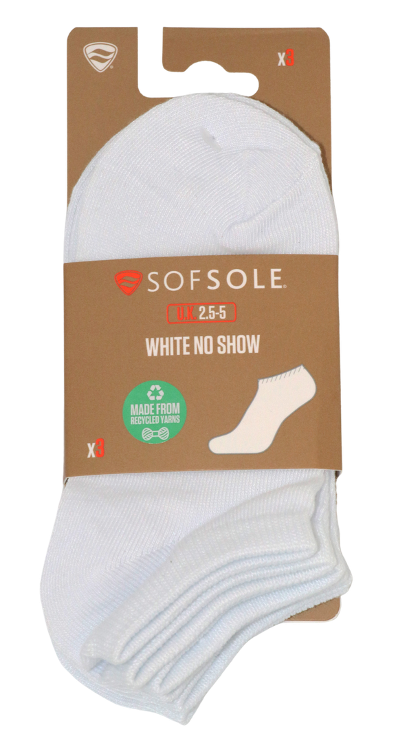 Sof Sole 3-pack No Show Socks in Recycled Yarn, Shop Today. Get it  Tomorrow!