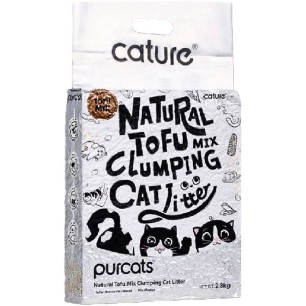 Cature Tofu+Bentonite+ Wood 2.8kg Cat Litter