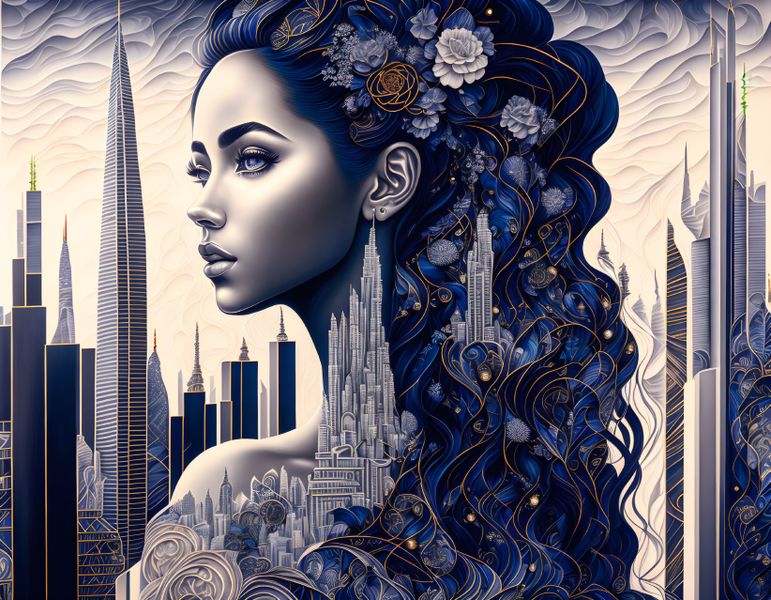 Canvas Wall Art - City Girl
