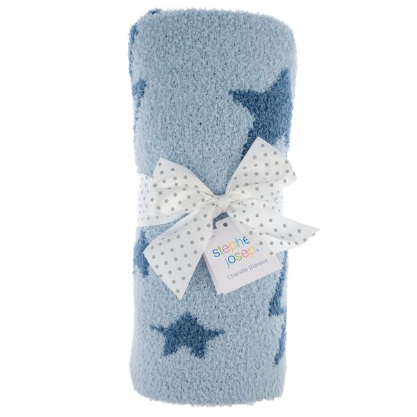 Stephen Joseph, Chenille Blanket - Soft Reversible Lightening