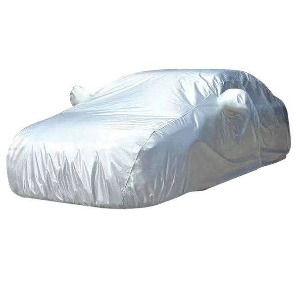 Silver Full Car Cover, Thickened, 4 Seasons Universal