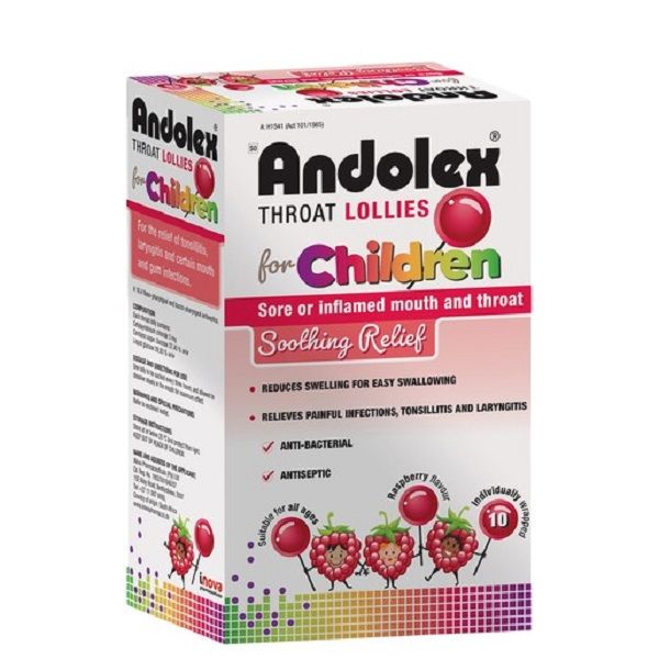 Andolex - Throat Lollies For Children (box of 10)
