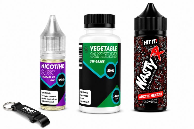 Nasty R MMF Longfill 120ml e-liquid - Arctic Nectar 3mg (Pack of 4)