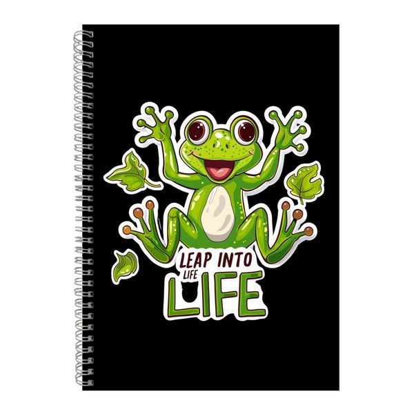 Leap A4 Notebook Spiral and Lined Trendy Animal Lovers Graphic Notepad 197