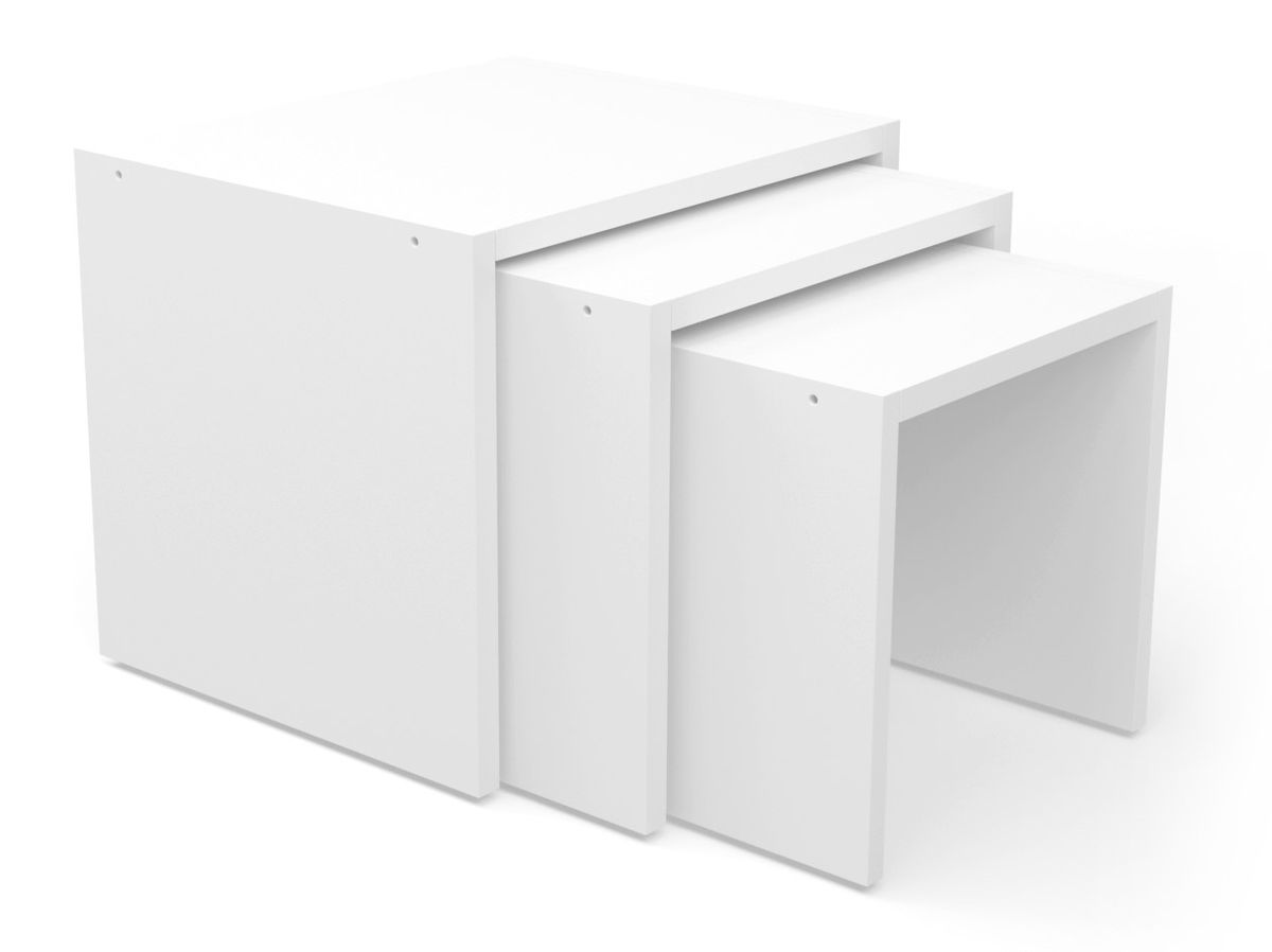 Hazlo Zariel Stackable Side Table White