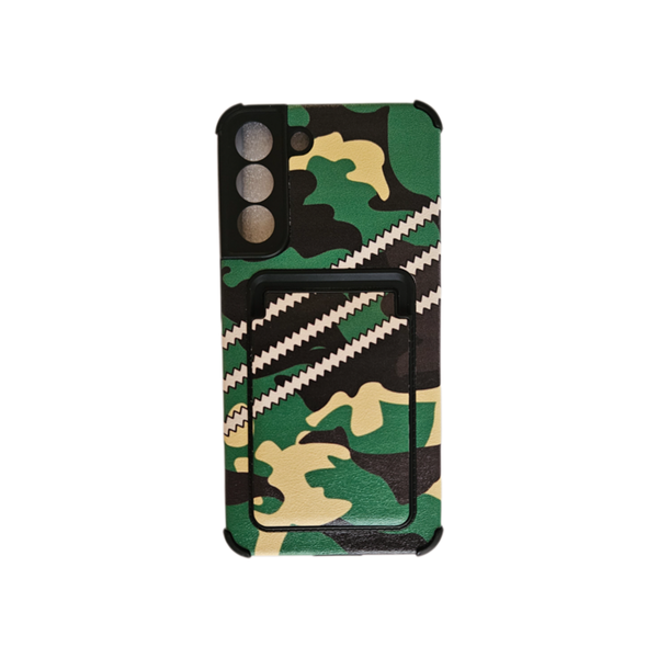 Leather Camo Phone Case for Samsung Galaxy S22 Plus
