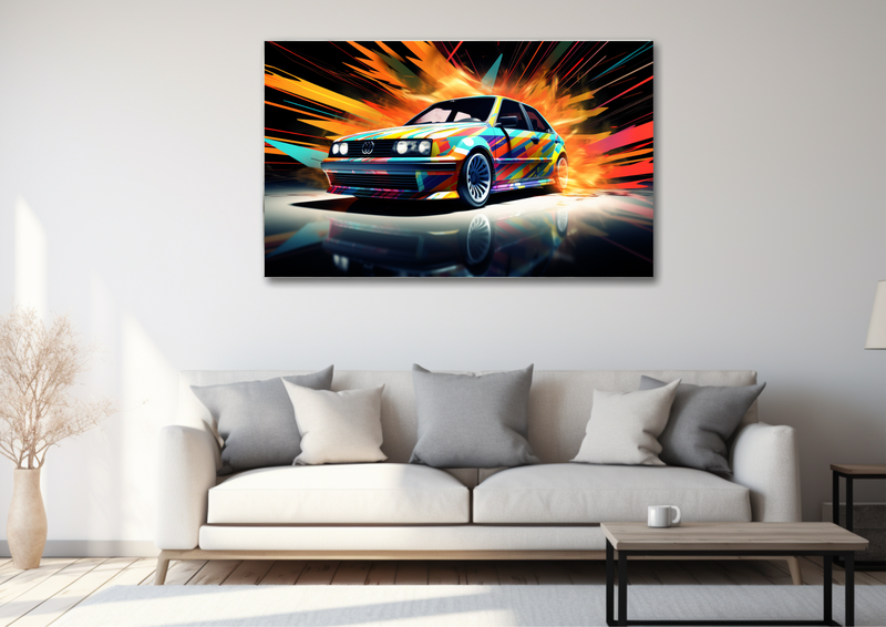 Canvas Wall Art - MK1 Drift Fusion Abstract - HD0129
