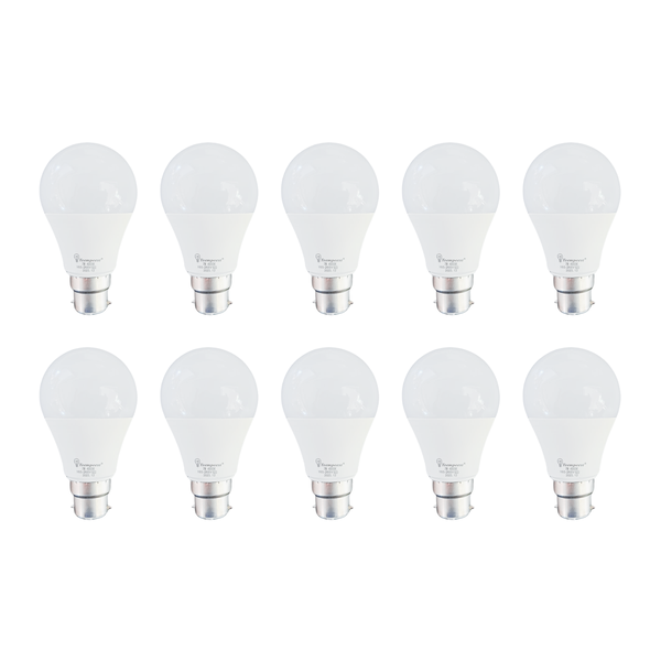TLI 9w LED Bayonet 6000k Light Bulb - 10 Pack