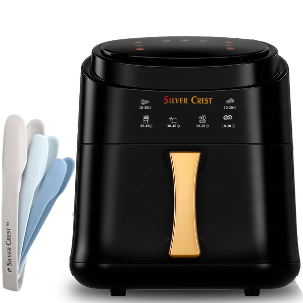 Silver Crest XXL Digital Air Fryer with Nesting Tongs Set