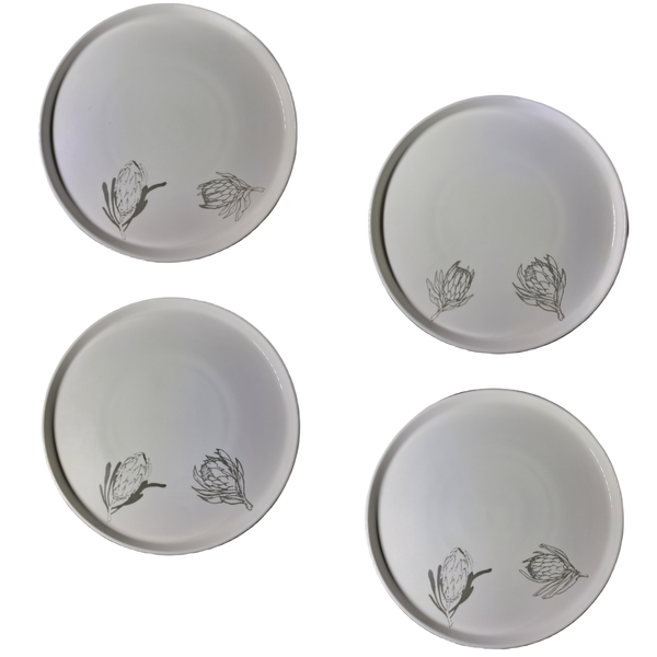 Arts Dinner Plate Set Of 4 - Suikerbossie Flat Plate