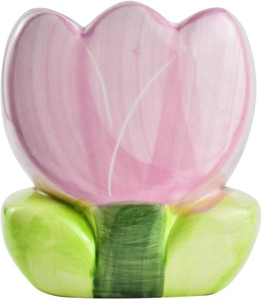 Ceramic Tulip Cosmetic Box, Organizers Make Up Stand Desktop Storage