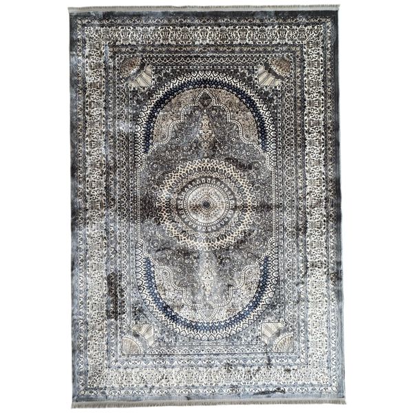 230 x 160cm Mashad Design Turkish Machine Made Grey And Beige Rug