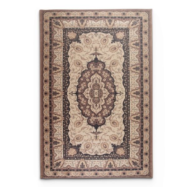 Digital Square Brown Rug