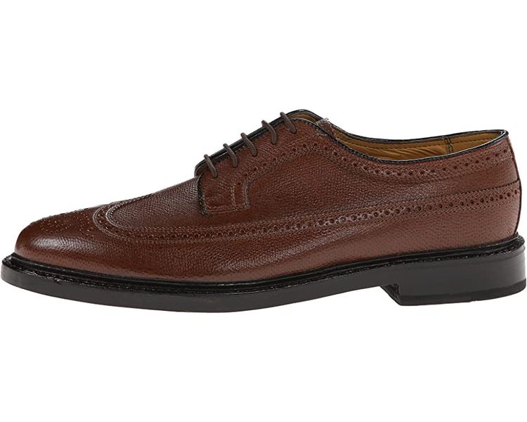 Florsheim Men's Kenoor (Wing Tip Brogue) - Tan Pebble Grain