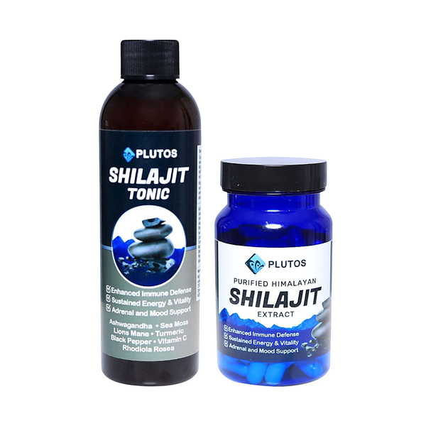 Shilajit Tonic and Shilajit Capsules - Sustained Energy &amp; Vatality