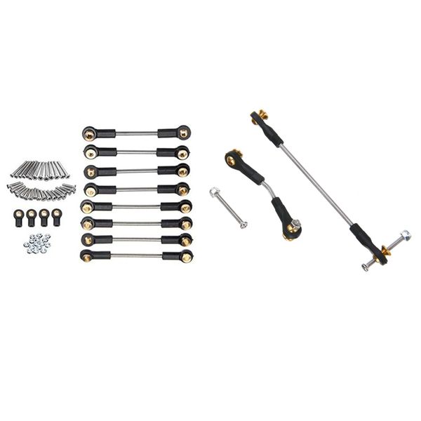 1 Set Rc Car Steering Pull Rod Metal For Wpl B1 B14 B24 B24 C14 C24