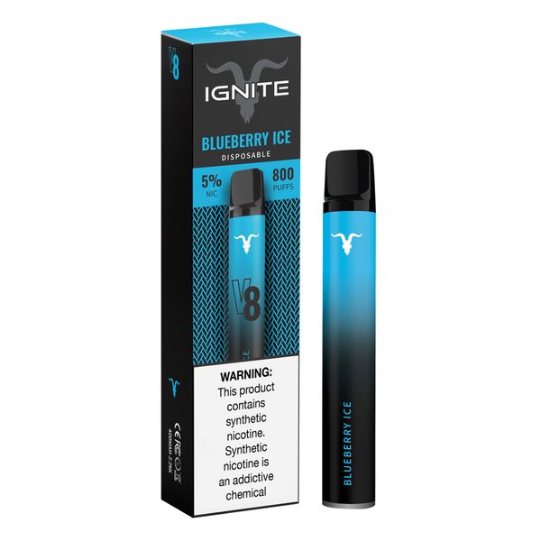 Ignite V8 Disposable Vape Pen - Blueberry Ice - 2.6ml
