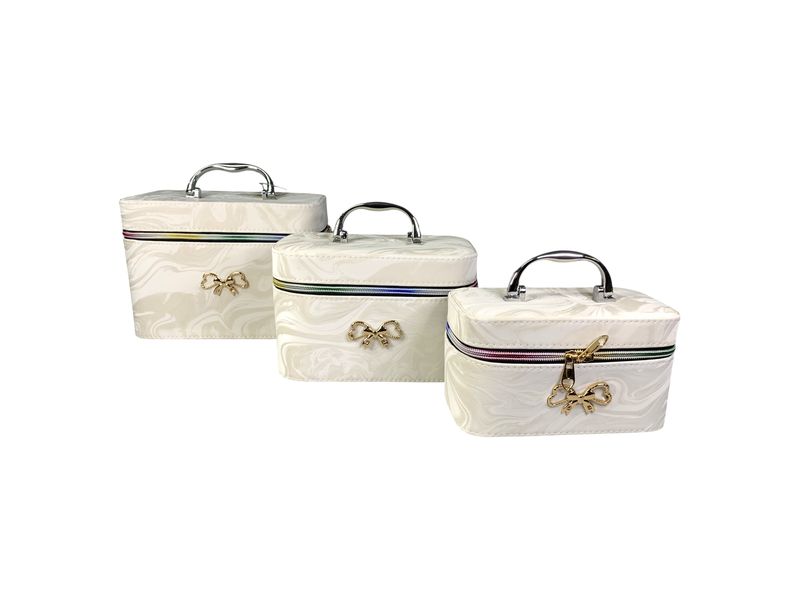 3-Piece Professional Makeup Cosmetic Vanity Case Storage Box Set