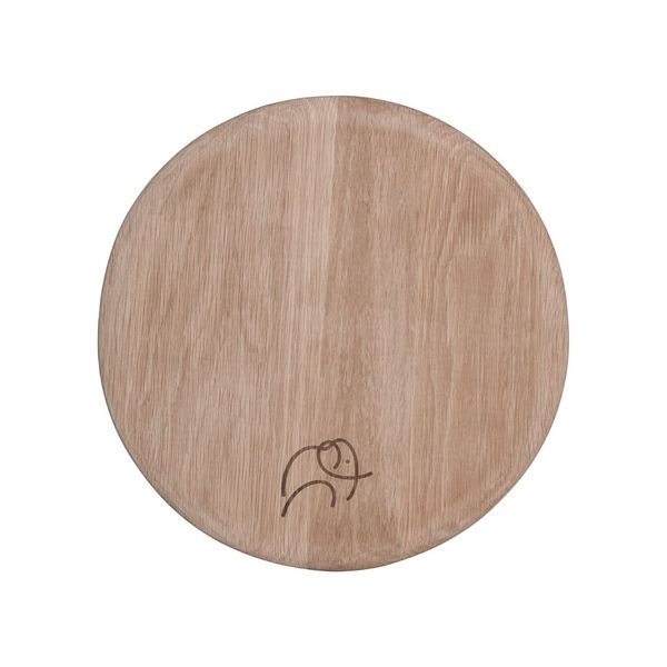 Weathered Oak Wood Placemat With Ellie Design Dual Purpose Server