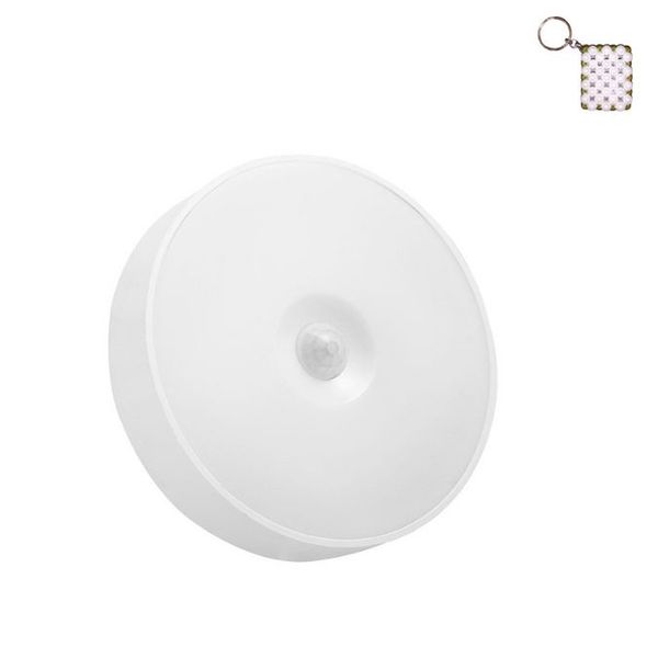 FA-735 White Rechargeable LED Smart Motion Sensor Light And A Keyholder